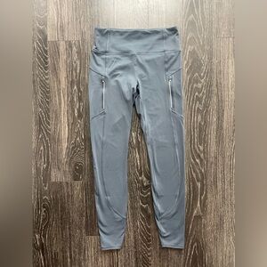 Athleta Granite Blue Rainier Tights Medium Tall